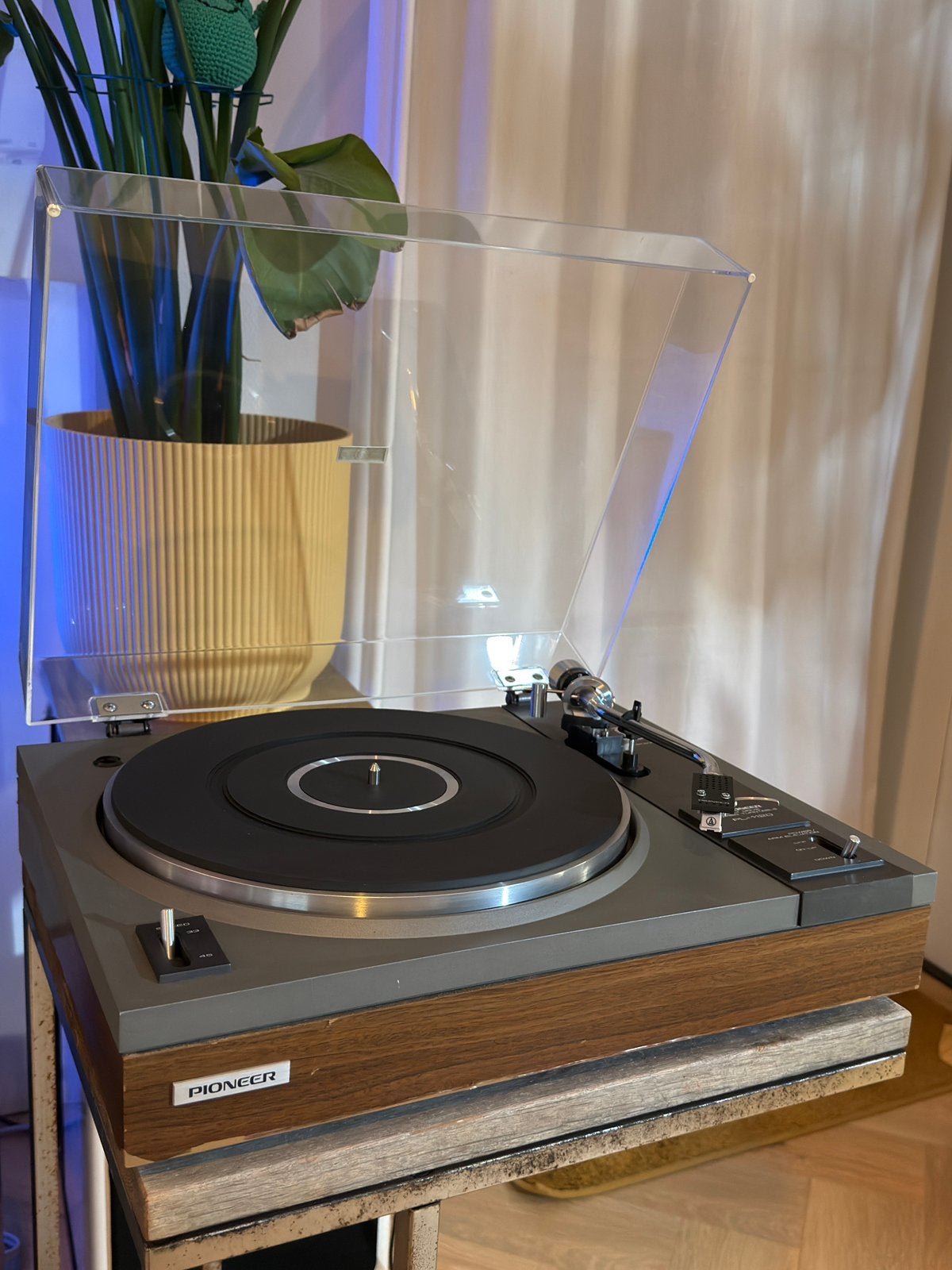 Vintage pioneer PL-112 platenspeler service beurt gekregen, Ophalen of Verzenden, Zo goed als nieuw, Platenspeler, Pioneer