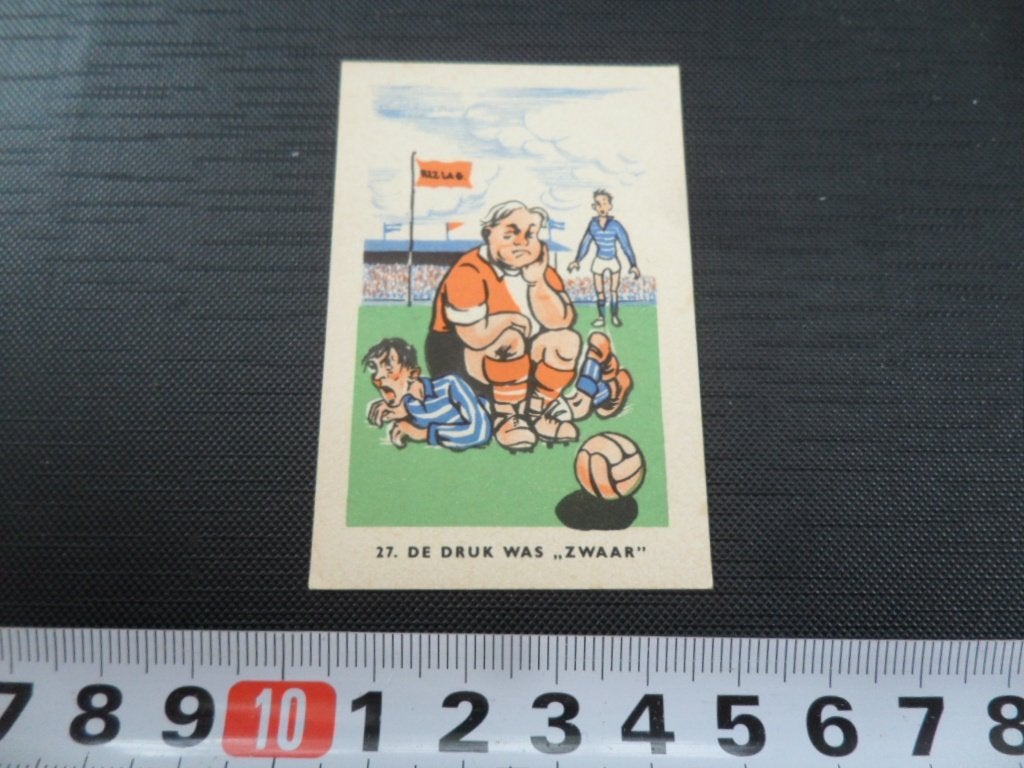 sticker plaatje strip voetbal spreekwoord RIZLA #27, Verzamelen, Ophalen of Verzenden, Zo goed als nieuw