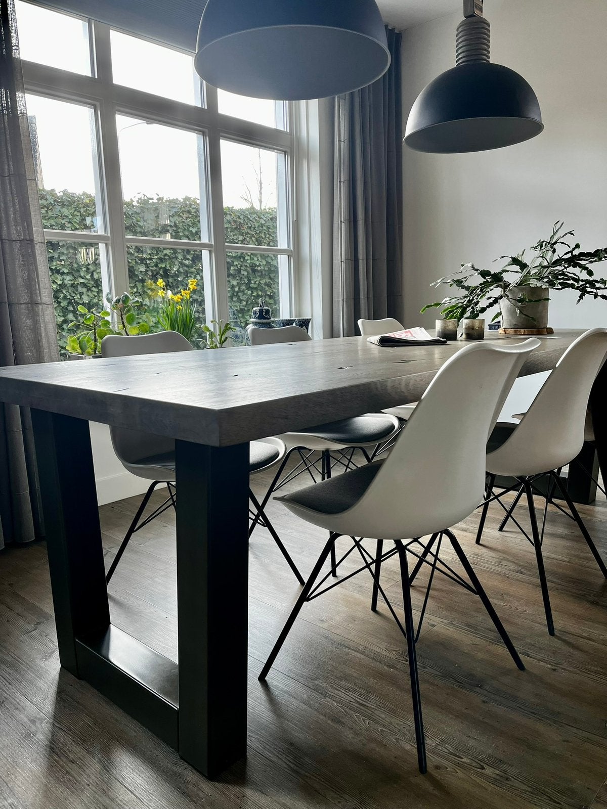 6 eettafelstoelen Eijerkamp, Ophalen, Kunststof, Wit, Zo goed als nieuw