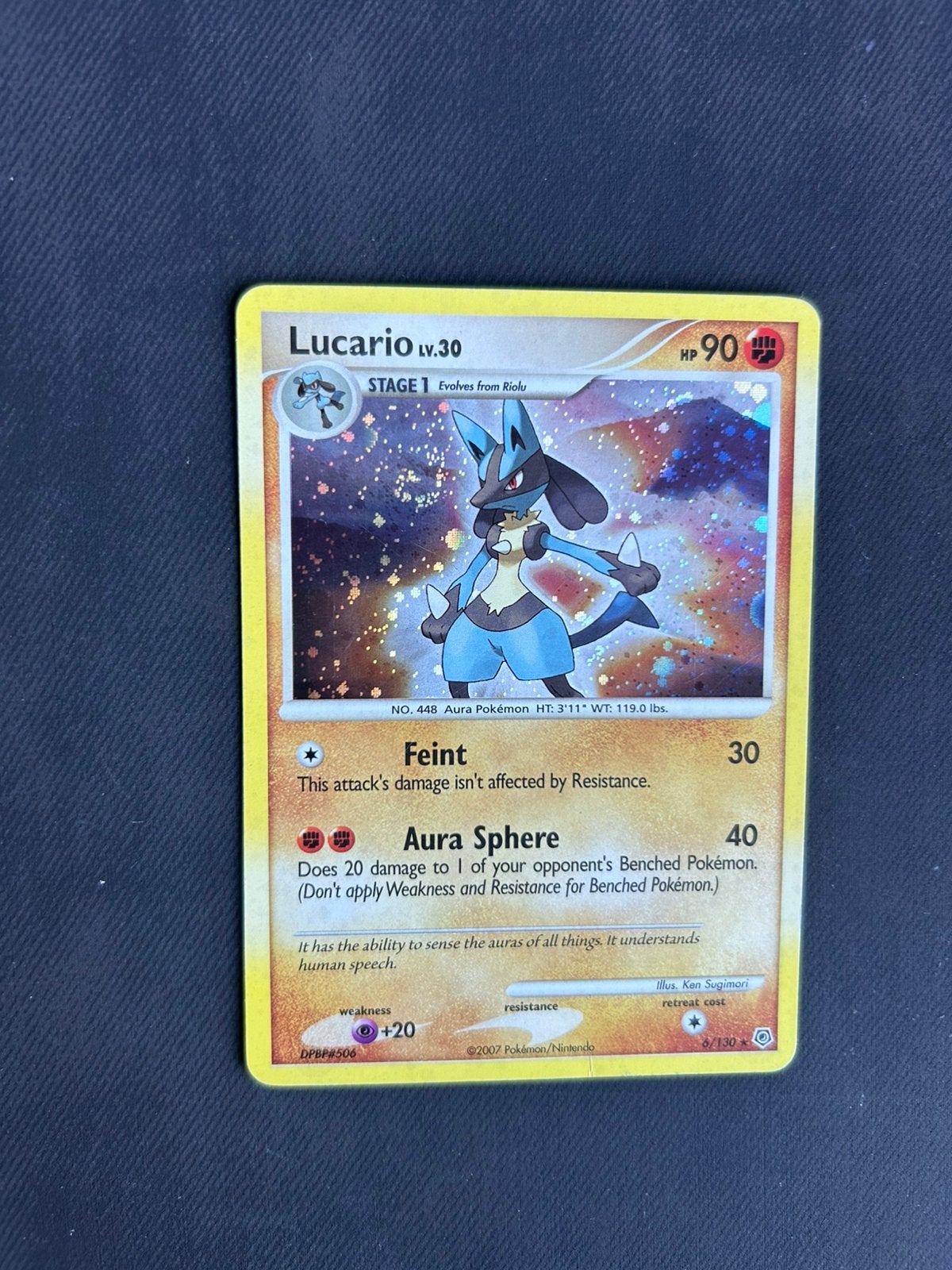 Lucario 6/130, Ophalen of Verzenden, Nieuw, Losse kaart, Foil