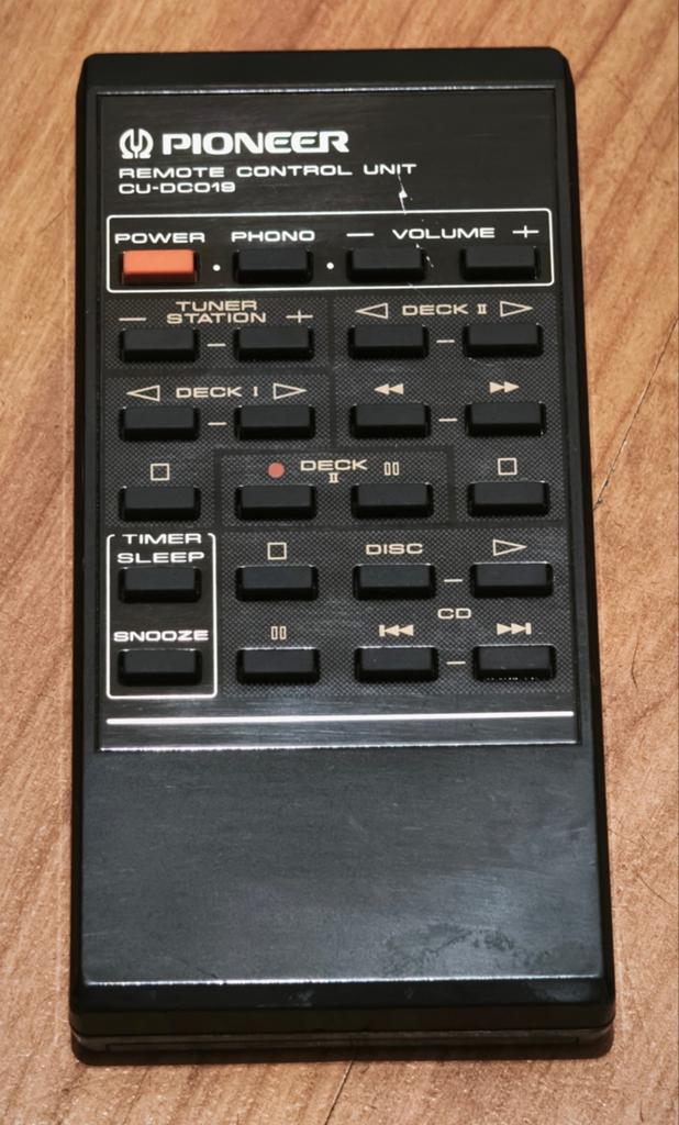 Vintage Pioneer CU-DC019 afstandsbediening, Ophalen, Gebruikt, Origineel