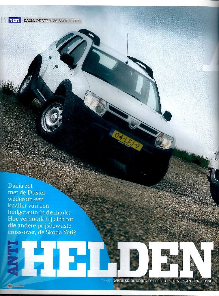 Autovisie dubbeltest Dacia Duster en Skoda Yeti 2010, Boeken, Ophalen of Verzenden, Gelezen, Overige merken