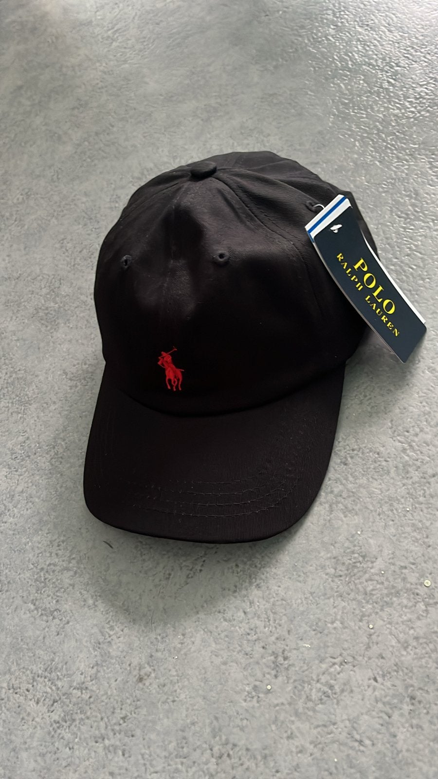 Polo Ralph Lauren pet - Zwart met rood logo - One size, Kleding | Heren, Hoeden en Petten, Ophalen of Verzenden, Nieuw, One size fits all