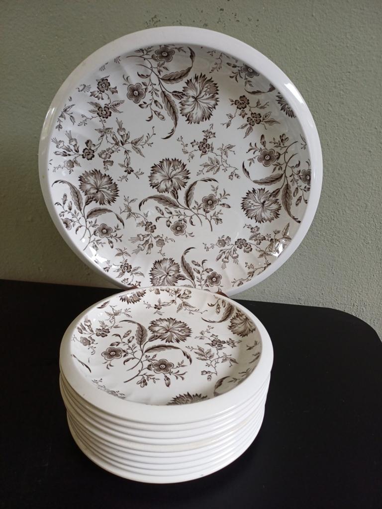 Enoch Wedgwood gebakstel 11 delig, Ophalen of Verzenden
