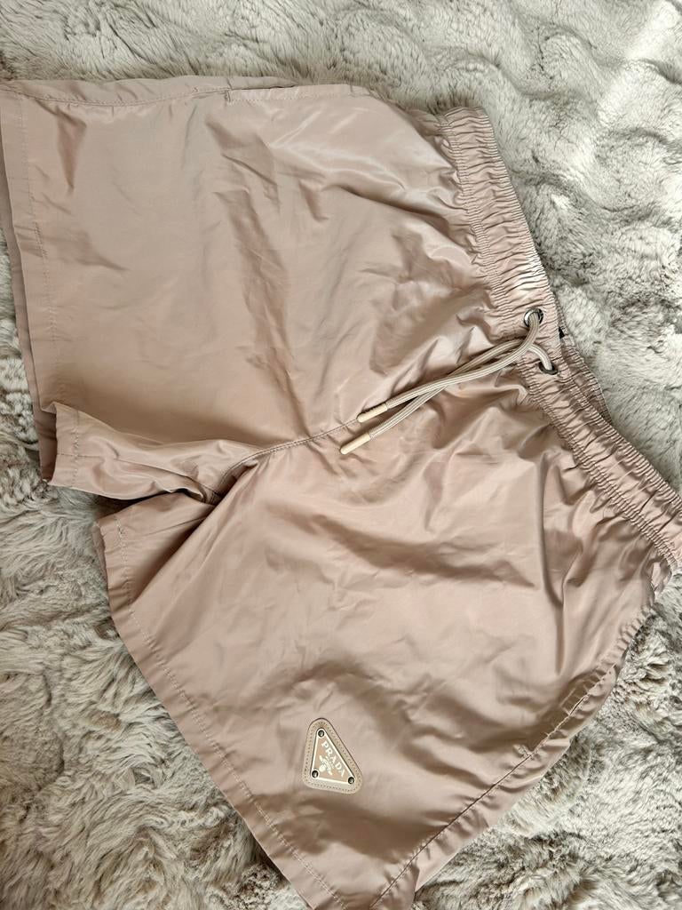 Prada broek zwembroek short beige maat L, Ophalen of Verzenden, Beige
