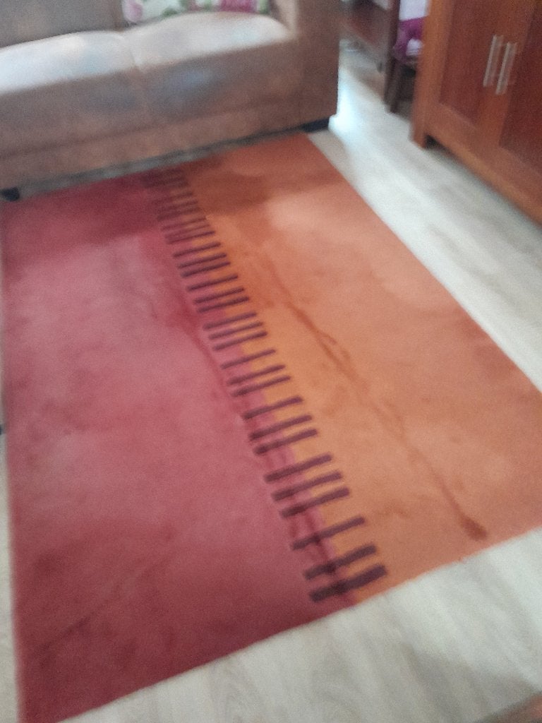 Vloerkleed, Ophalen, Gebruikt, 100 tot 150 cm, Rood