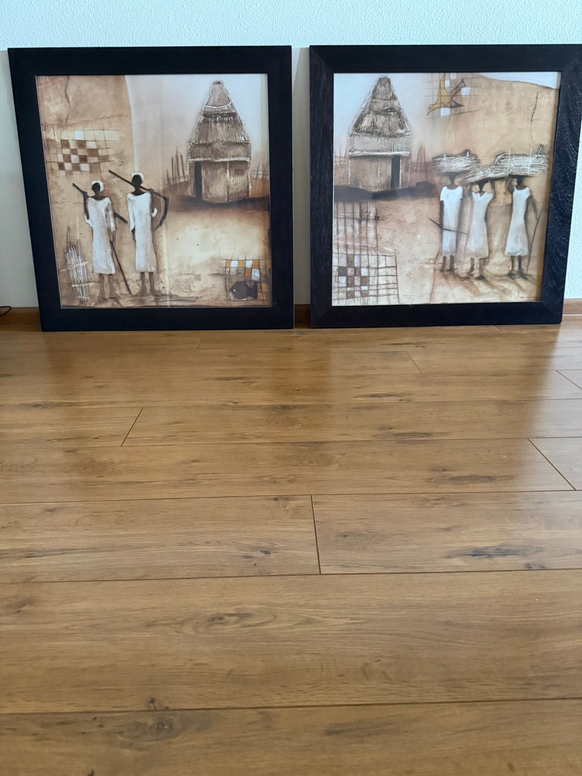 Te koop 2schilderijen van jan noordhuis, Ophalen, Gebruikt, Oorspronkelijke maker, Schilderij