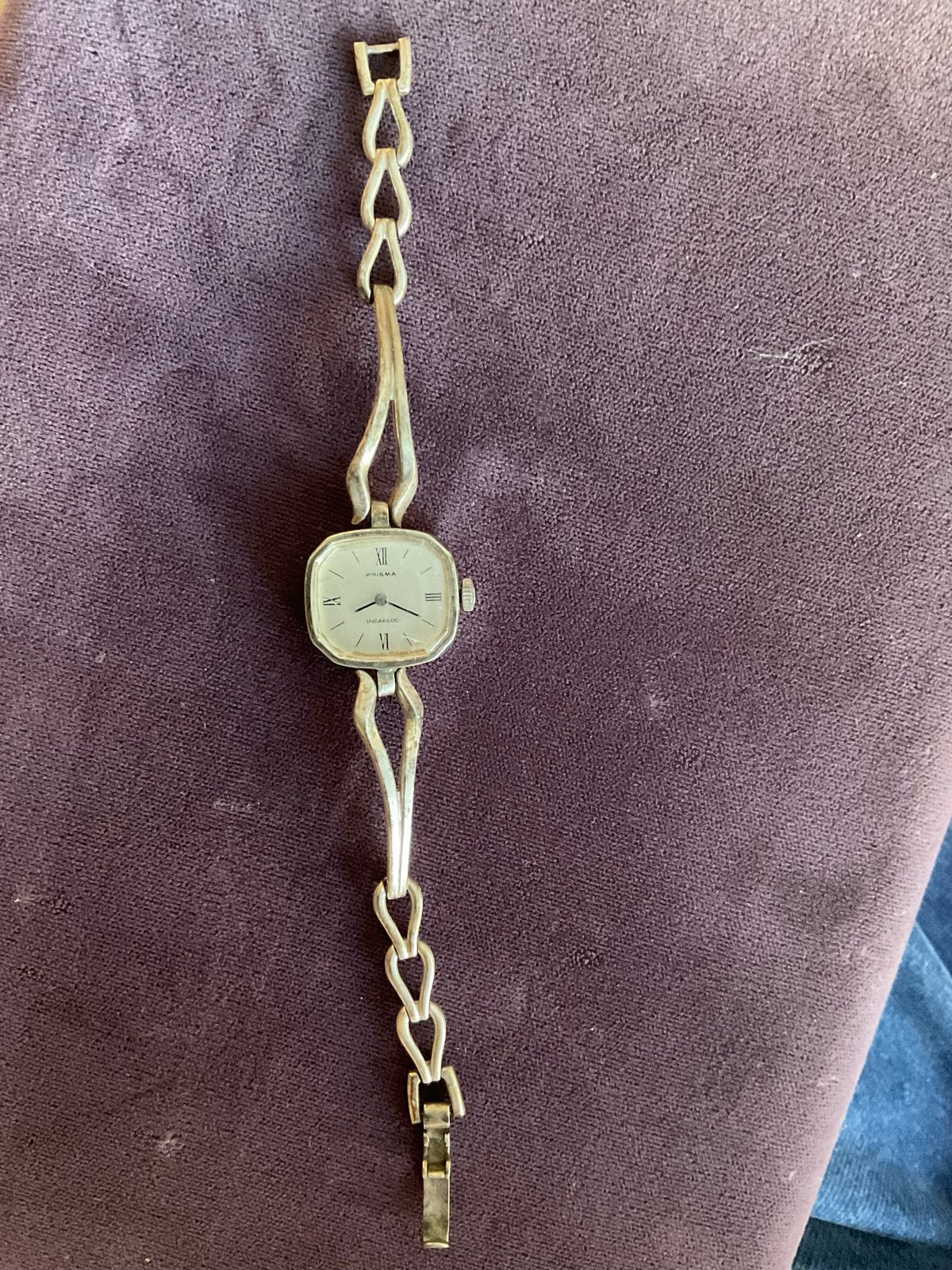Vintage Zilveren Dameshorloge Prisma Incabloc (835 Zilver, Overige merken, Gebruikt, Polshorloge, Ophalen of Verzenden