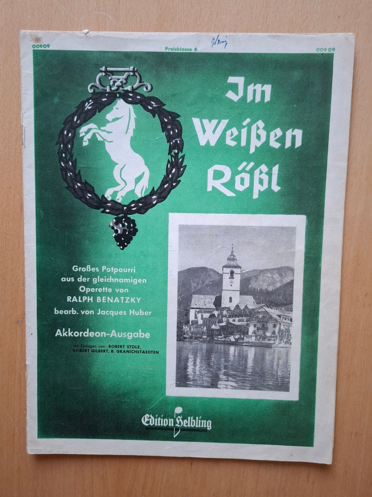 Im Weissen Rössl - Bladmuziek Accordeon (11 pagina's), Muziek en Instrumenten, Ophalen of Verzenden, Gebruikt, Artiest of Componist