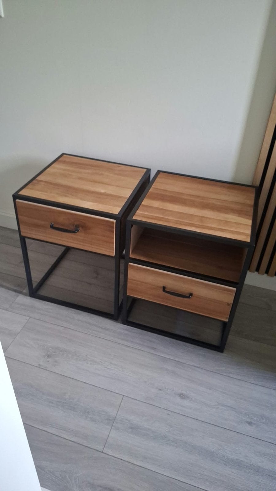 2x Nachtkastje Charlie (Xenos) 50x40x40 cm, Ophalen, Zo goed als nieuw, 45 tot 65 cm, Minder dan 55 cm
