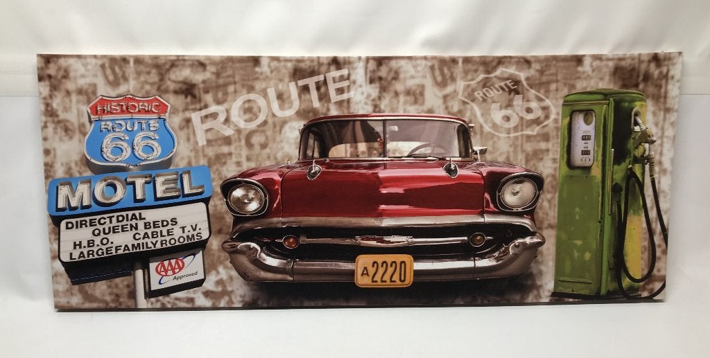 Canvasafbeelding op houten frame, 100 x 40 cm, Ophalen, Gebruikt, 75 tot 100 cm, Print