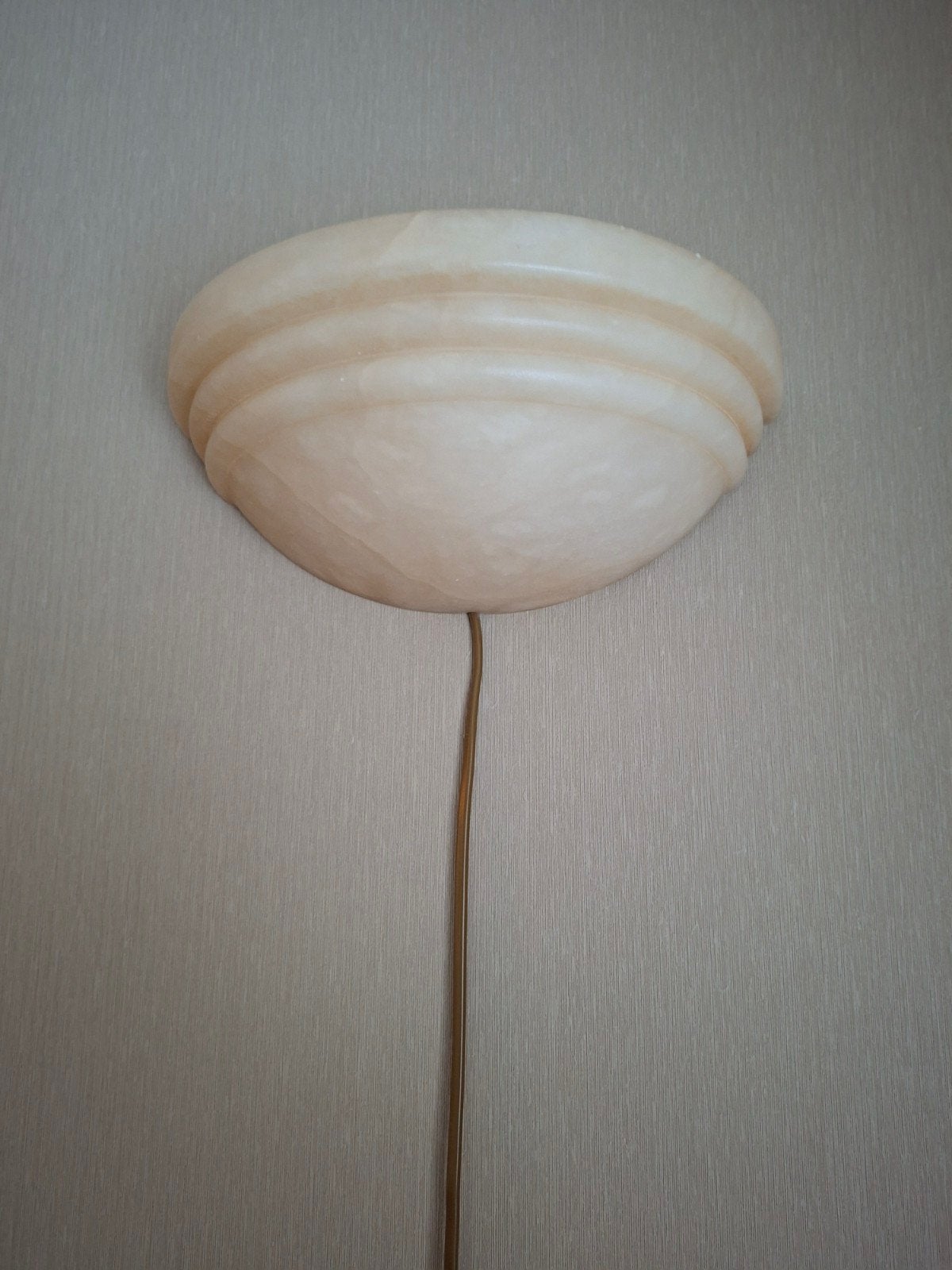 Vintage wandlamp van albast,in zeer goede staat., Ophalen of Verzenden