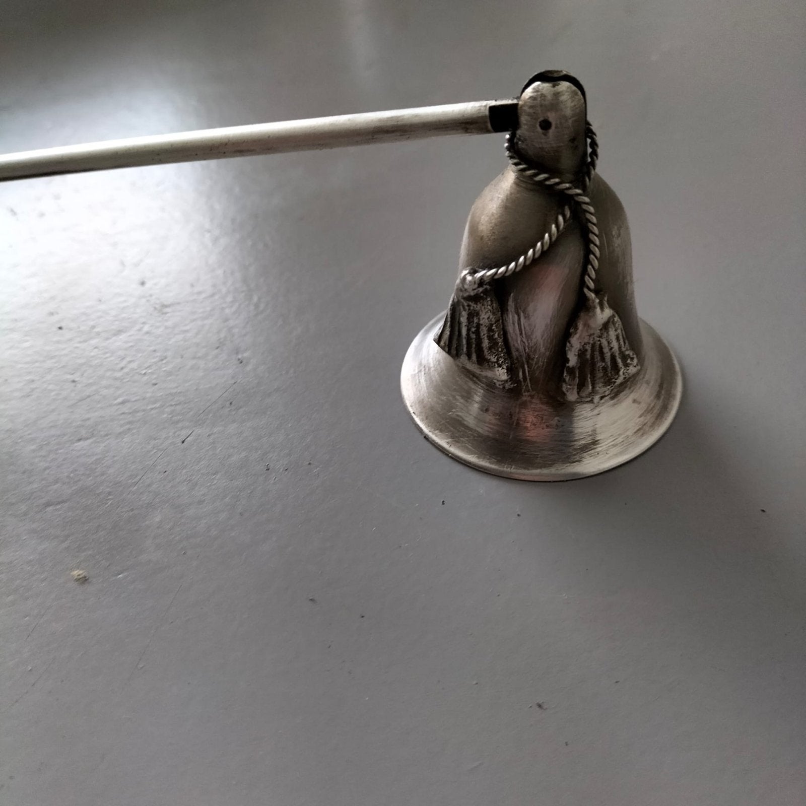 Vintage verzilverde kaarsendover, Ophalen of Verzenden