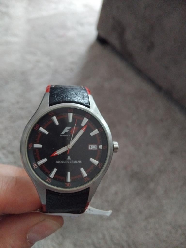 Jacques Lemans Formula 1 Monza F-5036D herenhorloge met een, Ophalen of Verzenden, Nieuw, Leer, Overige merken