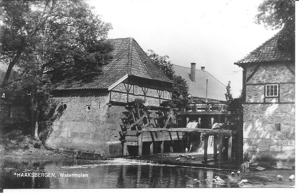 Oude Ansichtkaart Haaksbergen Buurse Watermolen Gelopen, Verzamelen, Ophalen of Verzenden, 1960 tot 1980, Gelopen, Overijssel