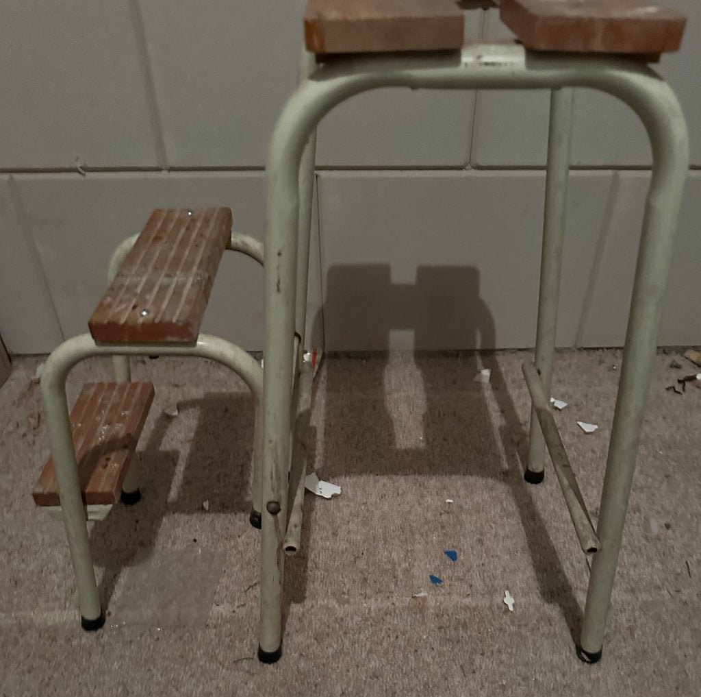 Vintage keukentrapje jaren 50/60, Ophalen, Gebruikt