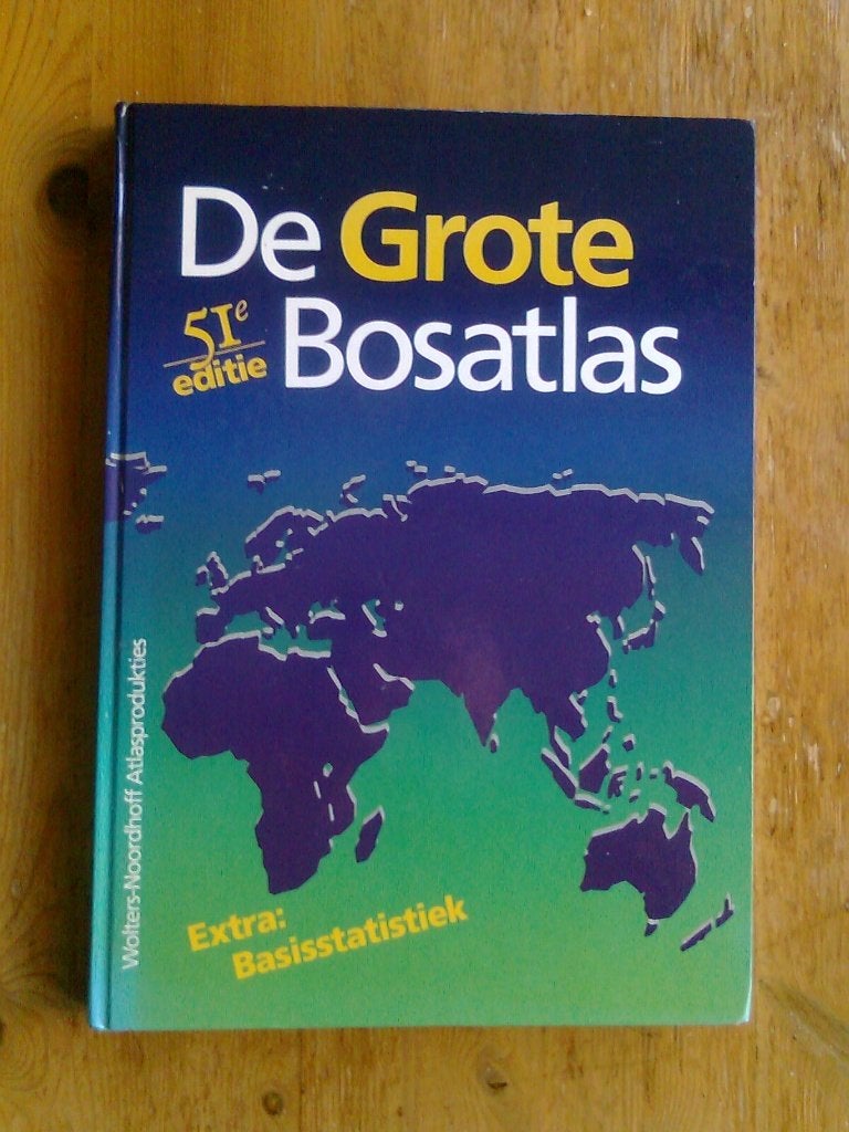 De Grote Bosatlas, 51ste editie, Boeken, Gelezen, Ophalen of Verzenden, Landkaart, 1800 tot 2000