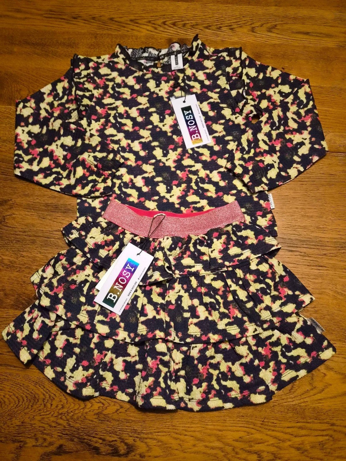 B.Nosy set: shirt met lange mouwen en rokje, Ophalen of Verzenden, Nieuw, B.Nosy, Meisje