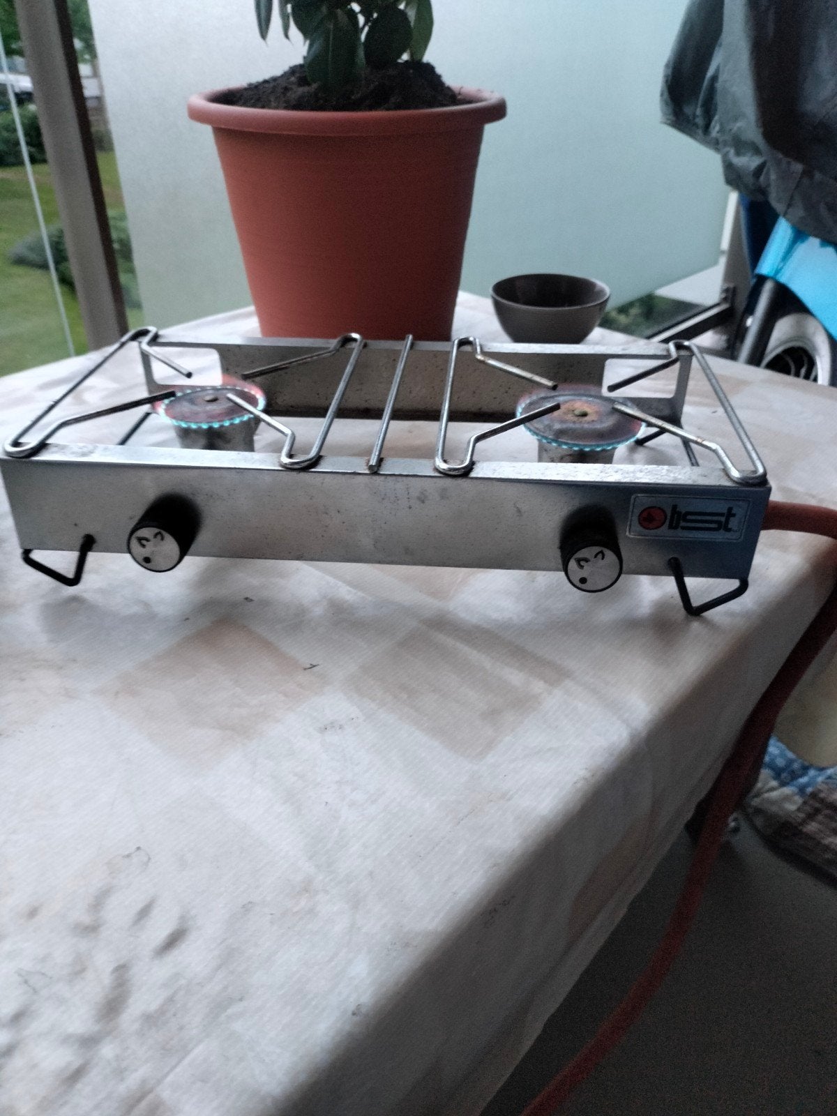 camping kook fornuis 2 pits, Ophalen, Zo goed als nieuw