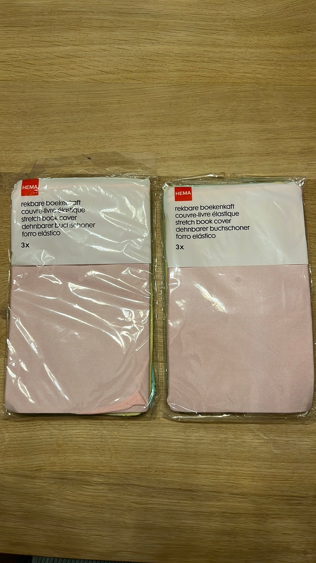 Rekbare boekenkaft 2 x 3 stuks Hema, Diversen, Verzenden, Zo goed als nieuw