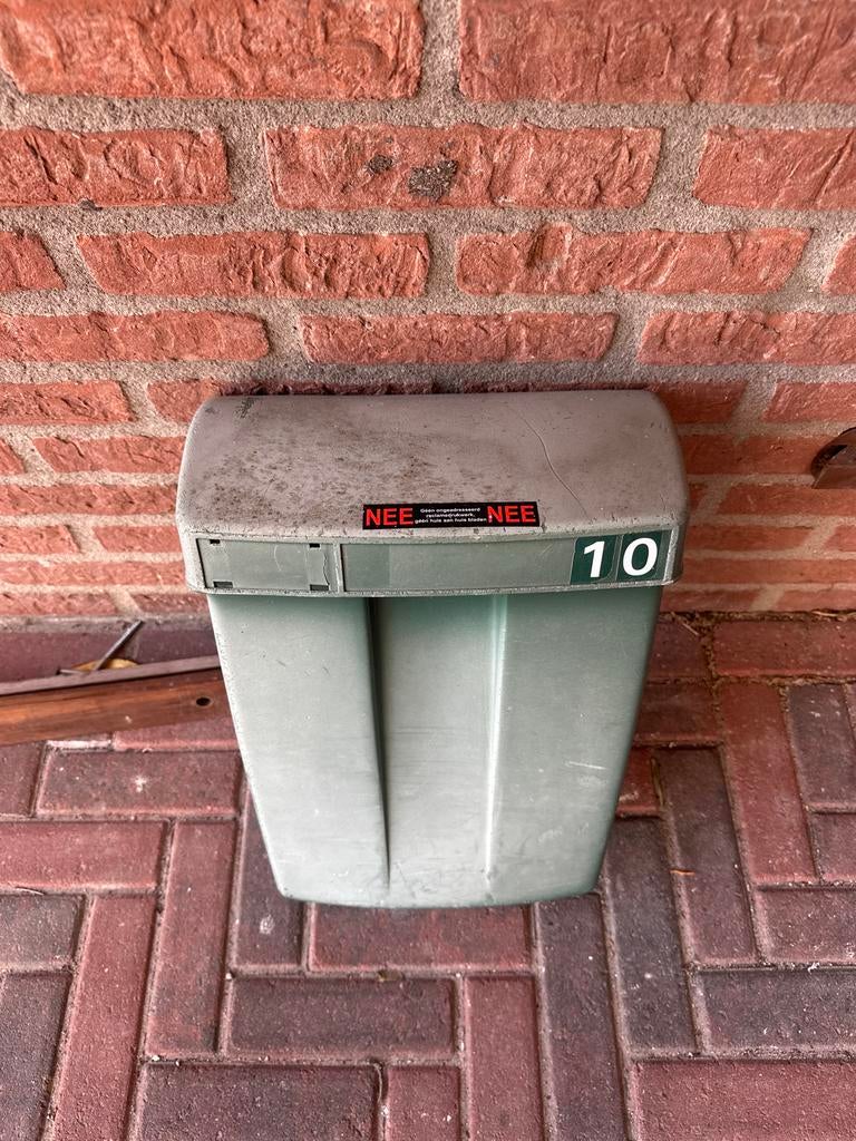 Nostalgische PTT brievenbus - Groen, Gebruikt, Ophalen, Gebruikt, Kunststof, Wandbrievenbus