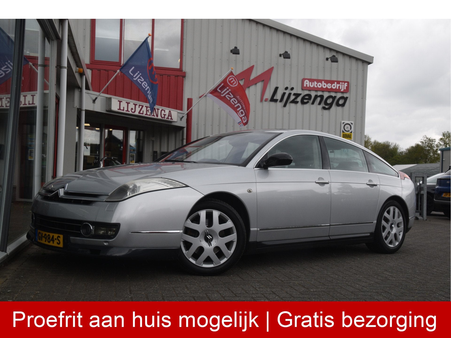 Citroën C6 3.0 V6 Exclusive Navi | open dak | Head-up | Xen, Gebruikt, Zwart, C6, Leder