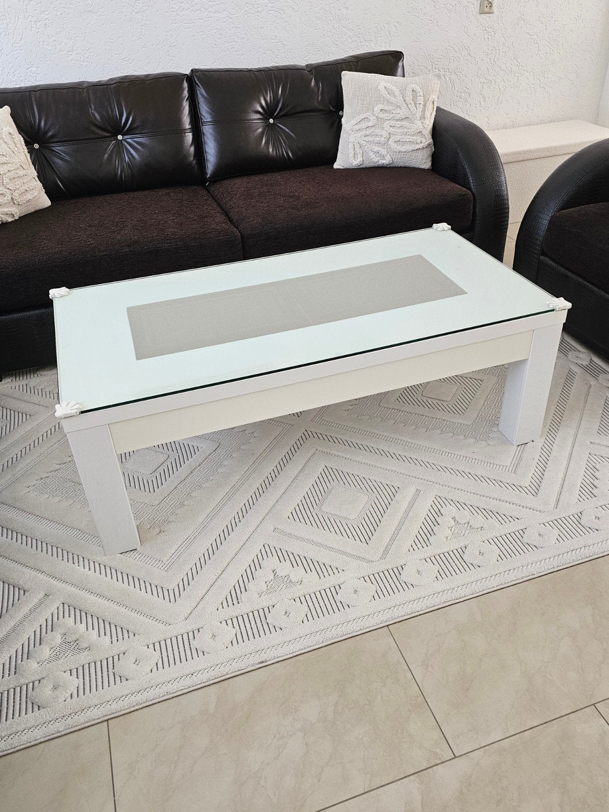 Hoogglans witte salontafel, Huis en Inrichting, Complete inboedels, Ophalen