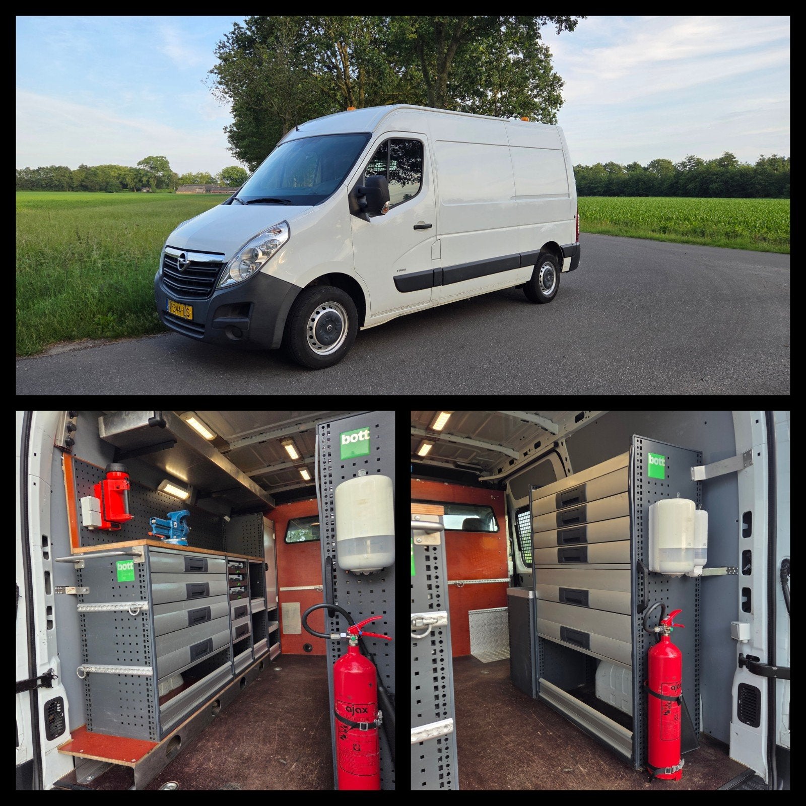 Opel Movano 170pk L2H2 Automaat servicewagen Bott Victron, Auto's, Bestelauto's, Euro 6, 4 cilinders, 2299 cc, Bedrijf