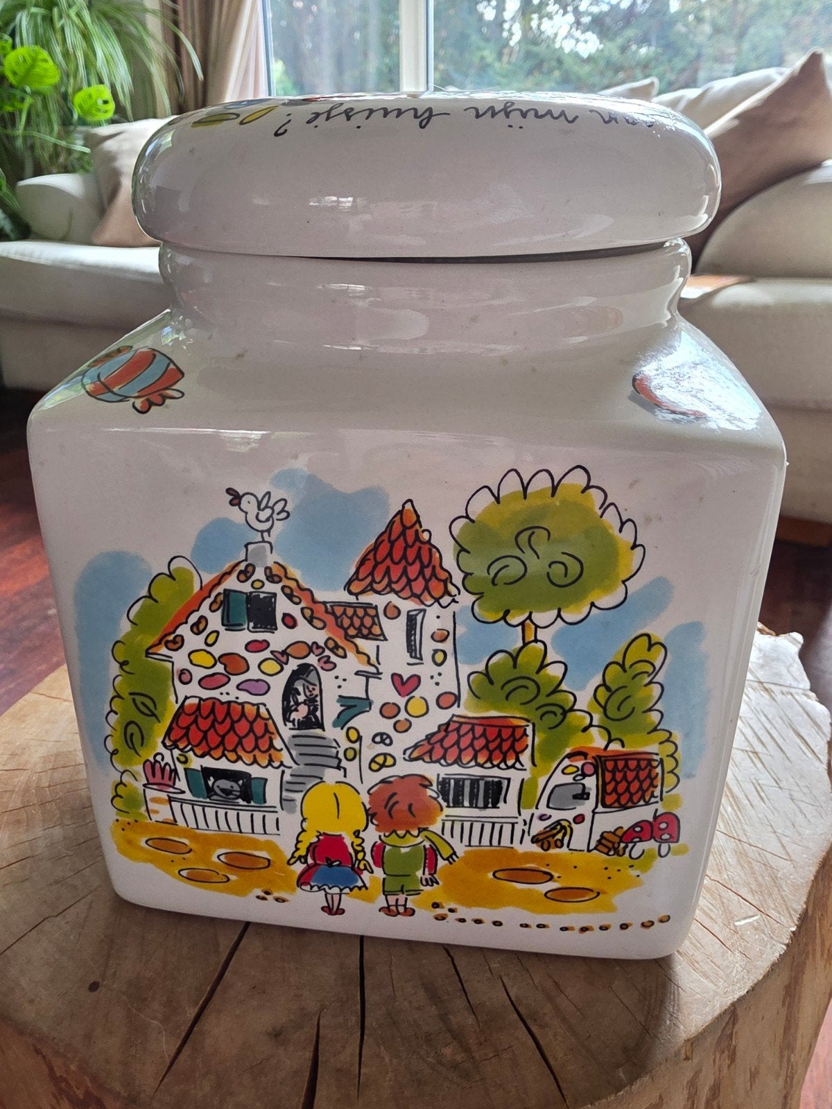 Blond Amsterdam Efteling Snoeppot Hans en Grietje, Huis en Inrichting, Keramiek, Overige typen, Ophalen of Verzenden, Zo goed als nieuw