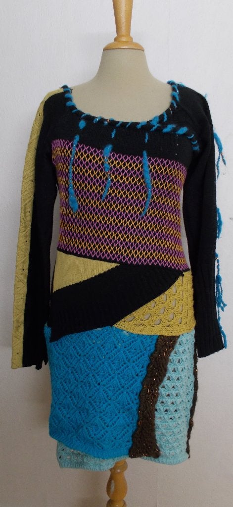 Aparte 50% wollen trui/jurk van Save the Queen! M, Kleding | Dames, Truien en Vesten, Verzenden, Zo goed als nieuw, Maat 38/40 (M)
