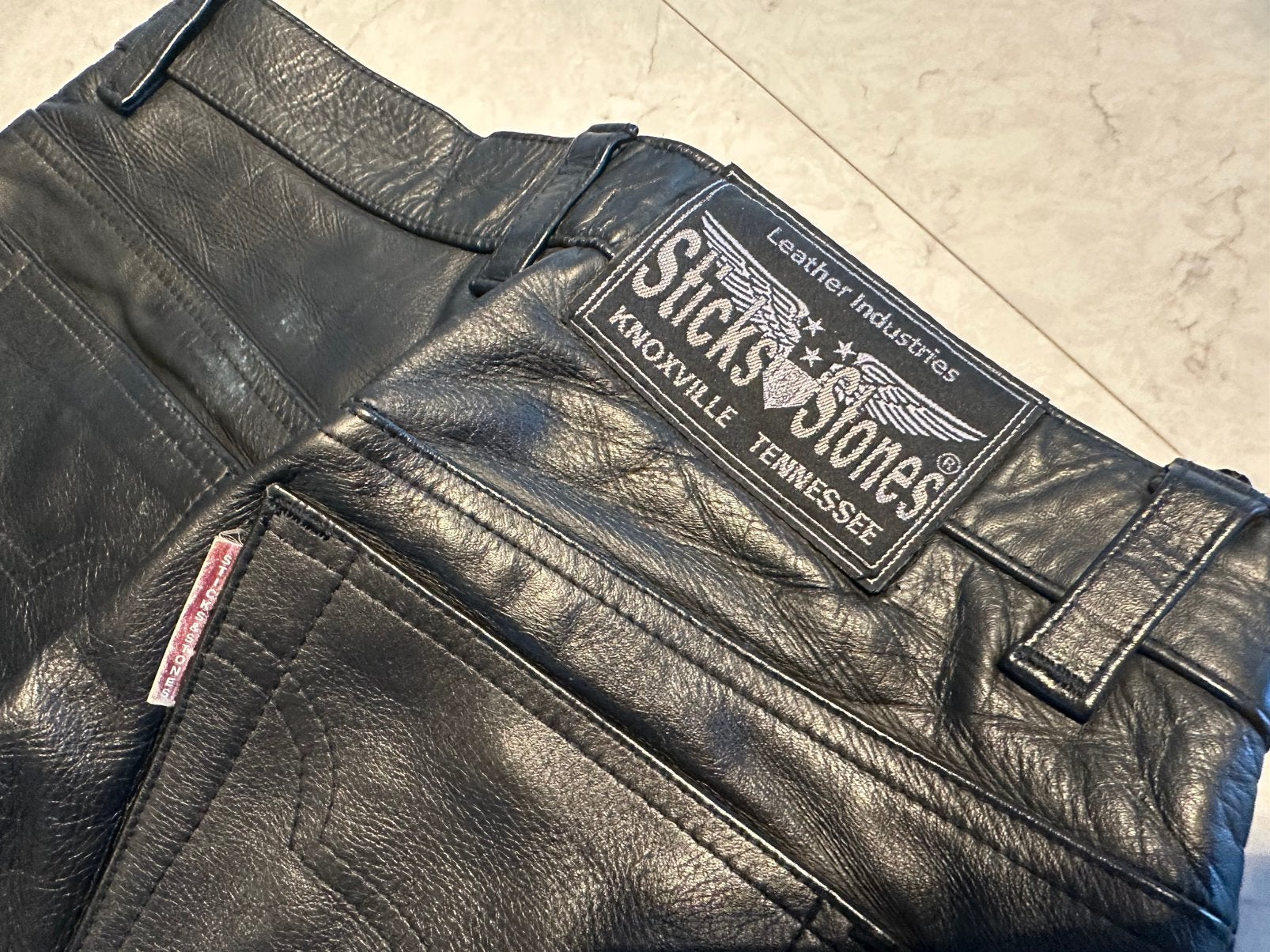 Sticks and Stones leren broek, Ophalen of Verzenden, Gedragen, Maat 46 (S) of kleiner, Zwart