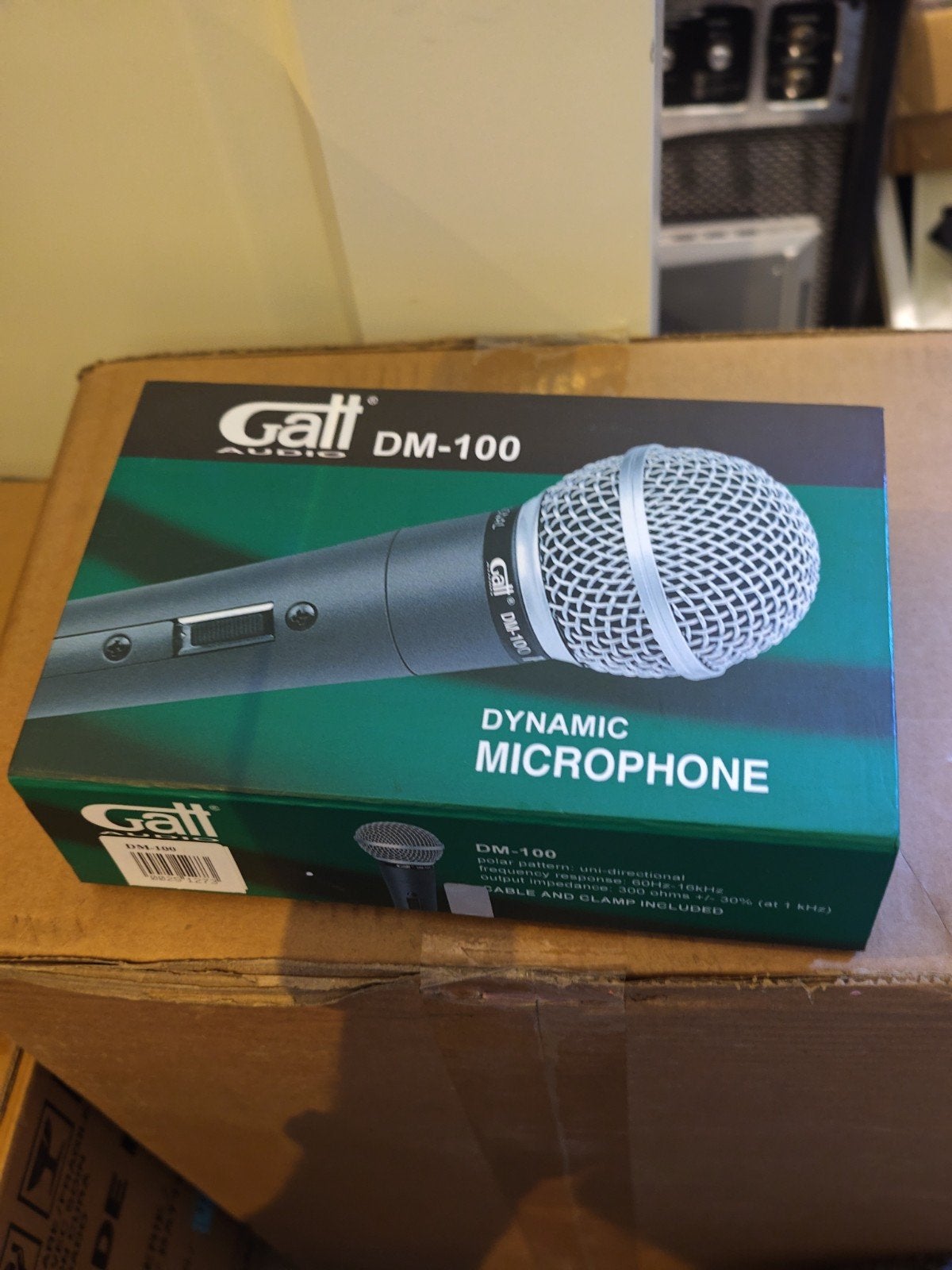 Gatt DM100 Dynamische Microfoon - Nieuw in Doos, Ophalen of Verzenden, Nieuw, Zangmicrofoon