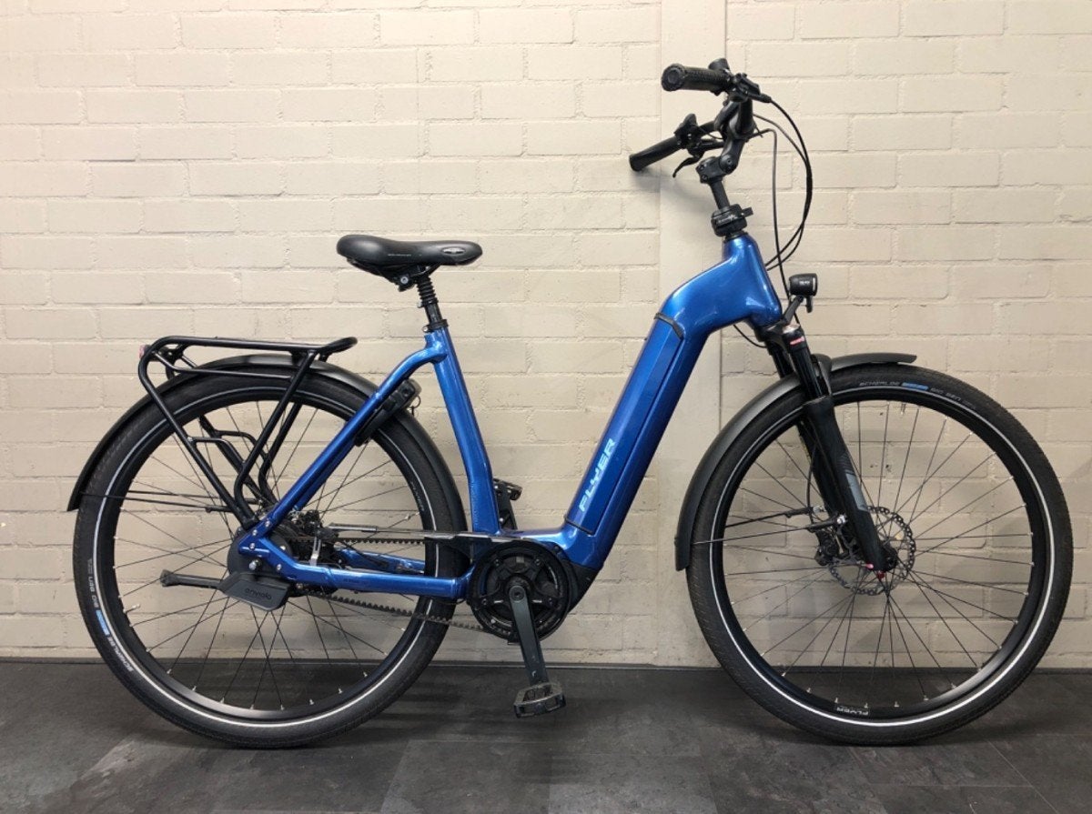 Flyer Gotour6 7.43 belt 625w Dames Blue Gloss 53cm L, Gebruikt, -, -, 51 tot 55 cm