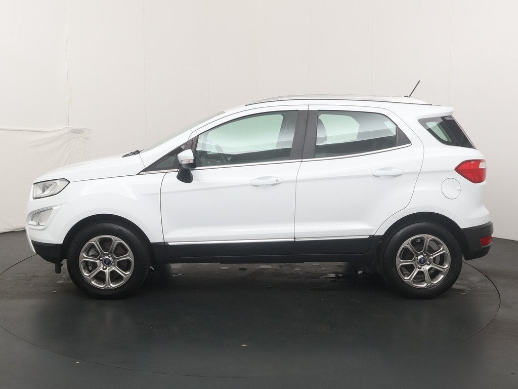 Ford EcoSport EcoBoost 125 pk Titanium | Trekhaak | Navi | C, Auto's, Ford, Gebruikt, Ecosport, Leder en Stof, Wit