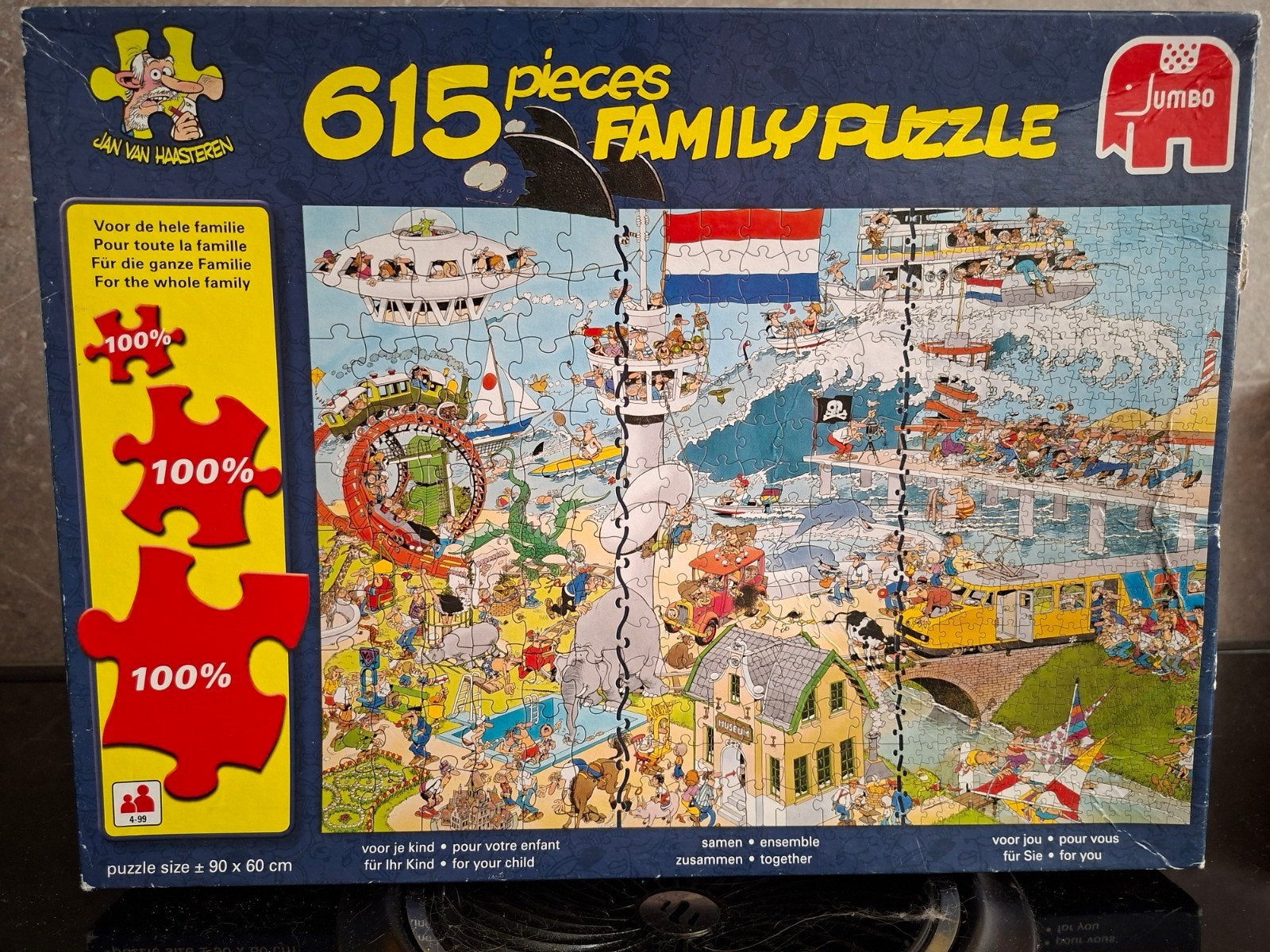 Grote collectie Jan van Haasteren en Wasgij puzzels, Ophalen, 500 t/m 1500 stukjes, Gebruikt, Legpuzzel