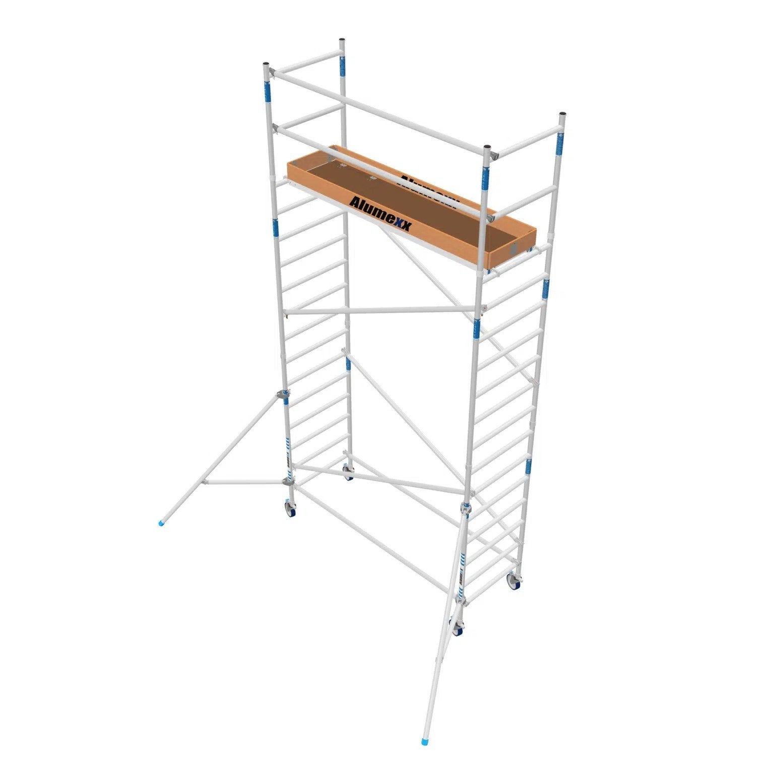 Rolsteiger te huur - 6,2 meter werkhoogte, 90 cm breed, Ophalen, Gebruikt, Rolsteiger of Kamersteiger, 5 meter of hoger