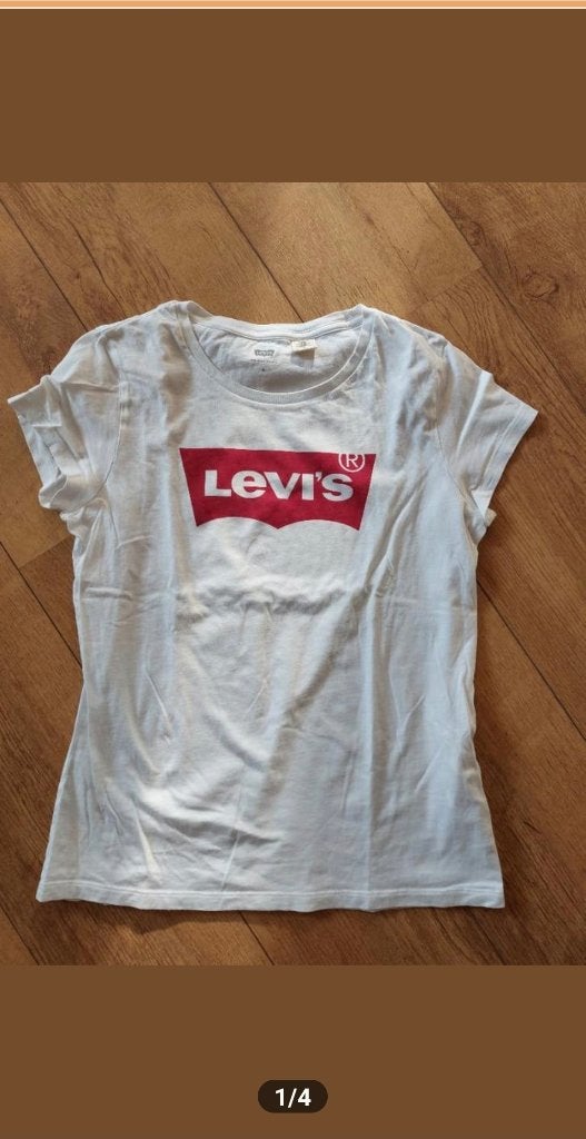 Levi's t-shirt, Ophalen, Zo goed als nieuw, Wit, Korte mouw