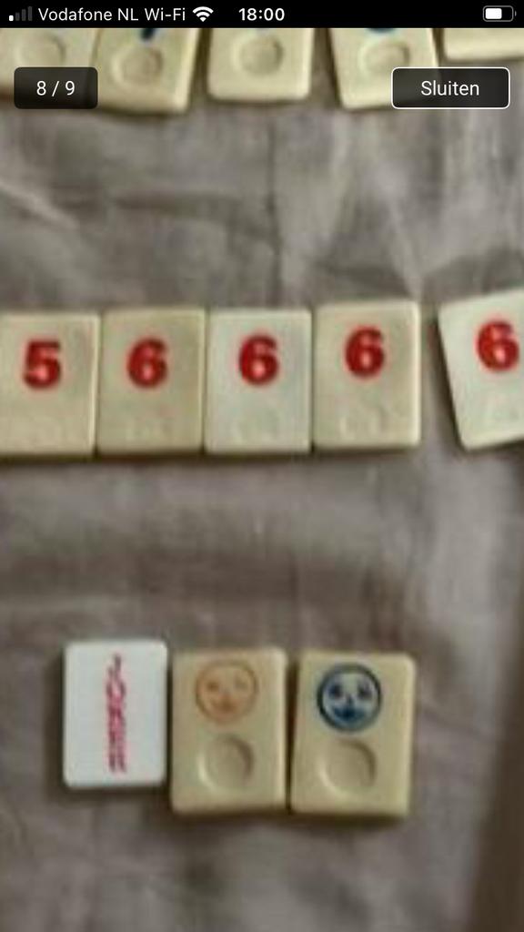 Rummikub losse steentjes reiseditie, Ophalen of Verzenden, Zo goed als nieuw
