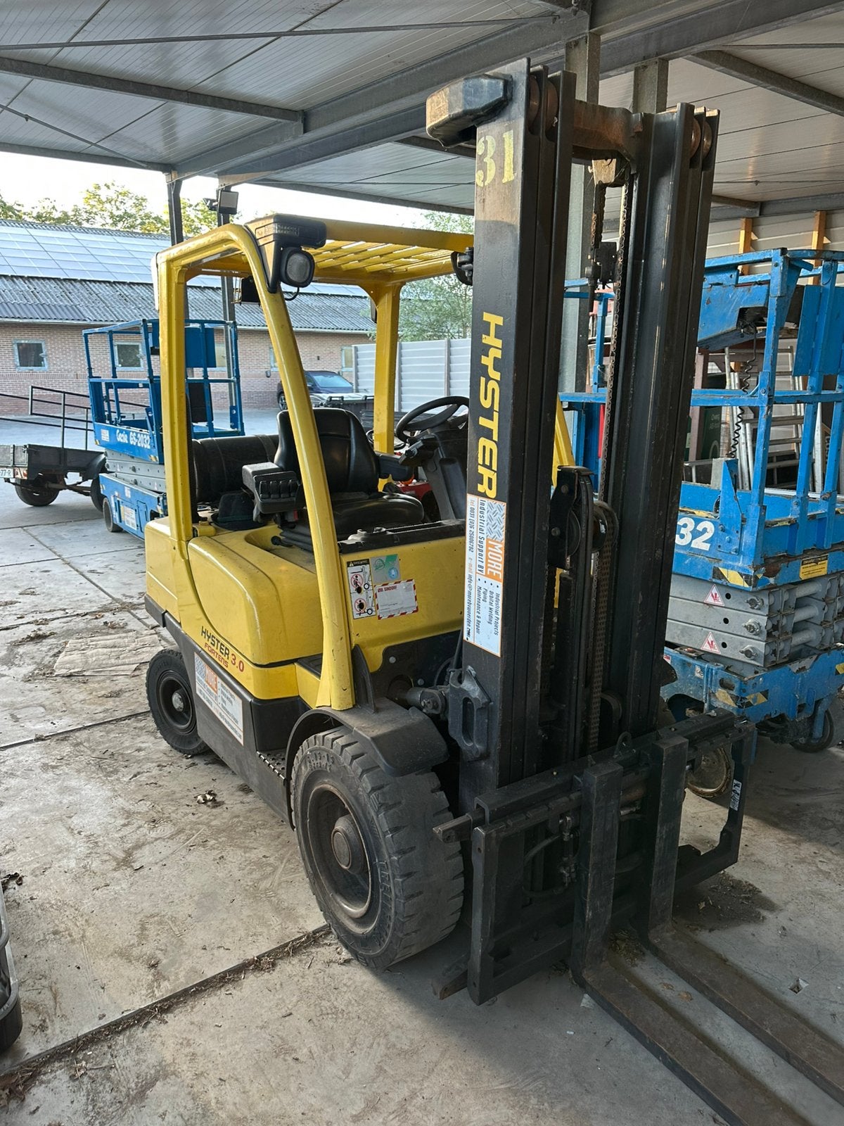 Hyster H3.0FT Fortens — 3 tons LPG heftruck met sideshift, 2000 tot 3000 kg, Ophalen, LPG, Heftruck