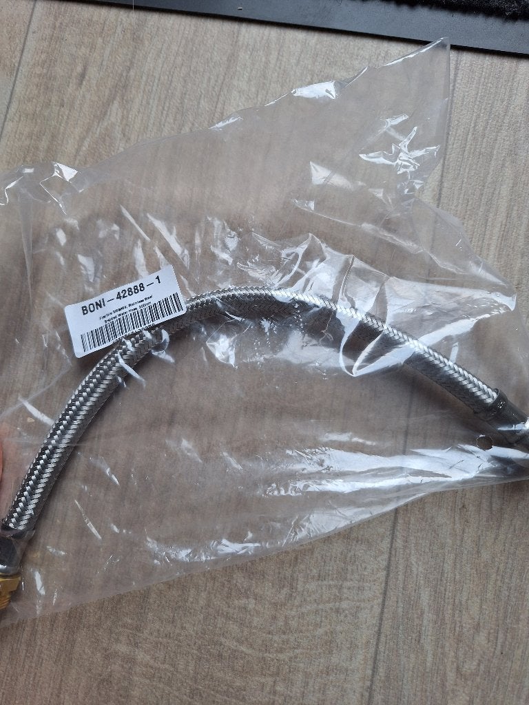 Flexibele waterslang 3/8, RVS omvlechting, 300mm, Boni, Ophalen, Nieuw