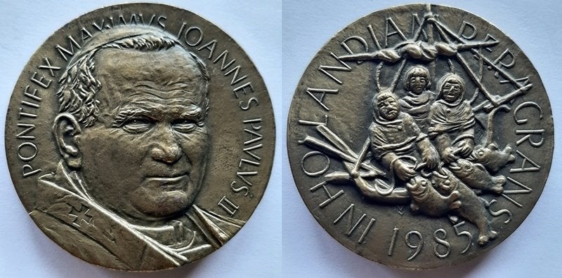 Bezoek Paus Johannes Paulus II Nederland 1985, Verzenden, Brons, Nederland