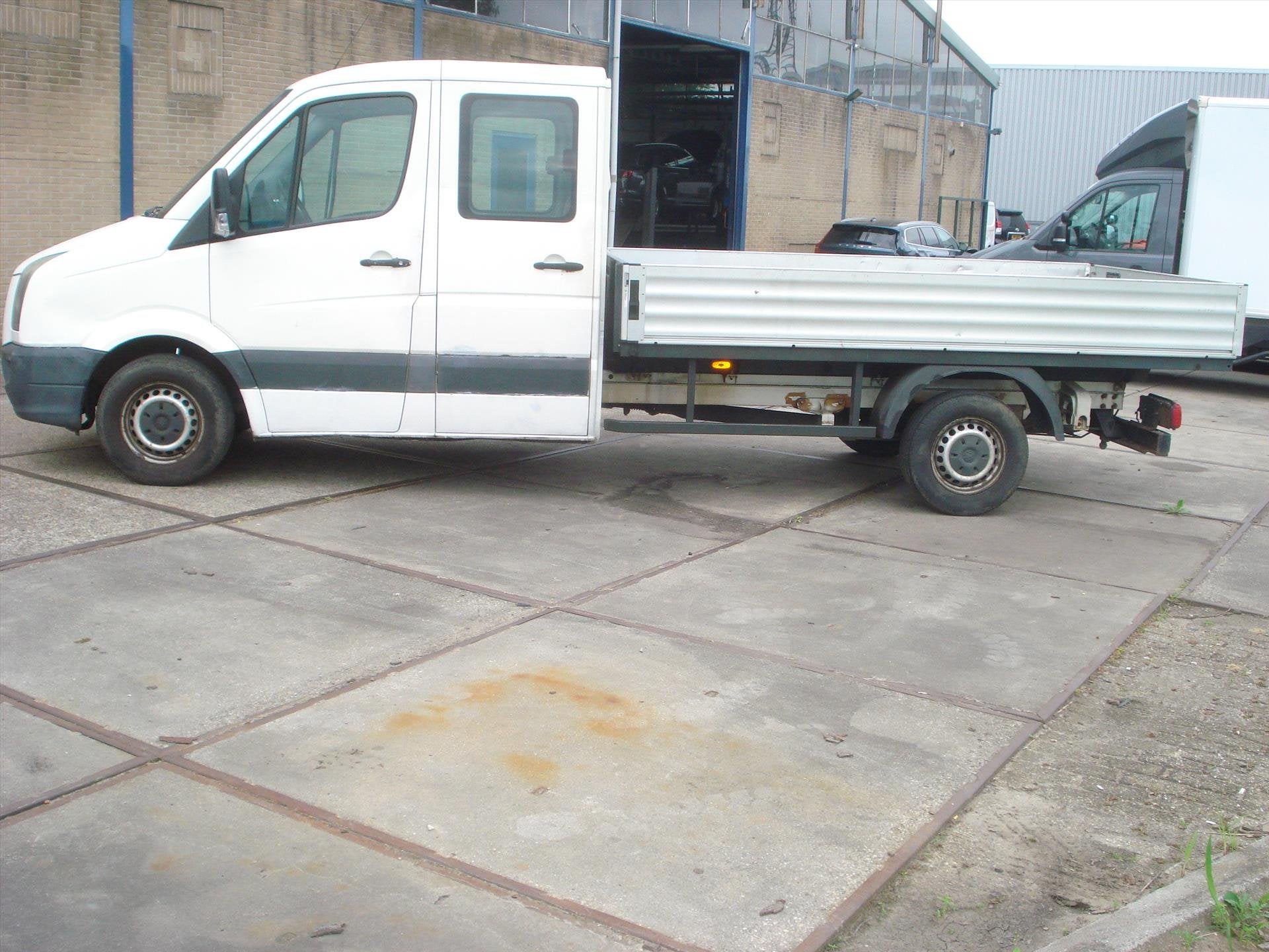 Volkswagen Crafter PICK-UP DUBBELE CABINE 2.5 TDI AIRCO, Auto's, Volkswagen, Stof, Gebruikt, Overige modellen, Wit