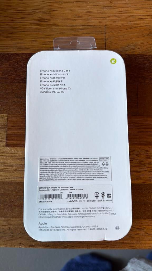 Origineel Apple iPhone XS Silicone Case nieuw in verpakking, Ophalen, Zo goed als nieuw, Apple iPhone