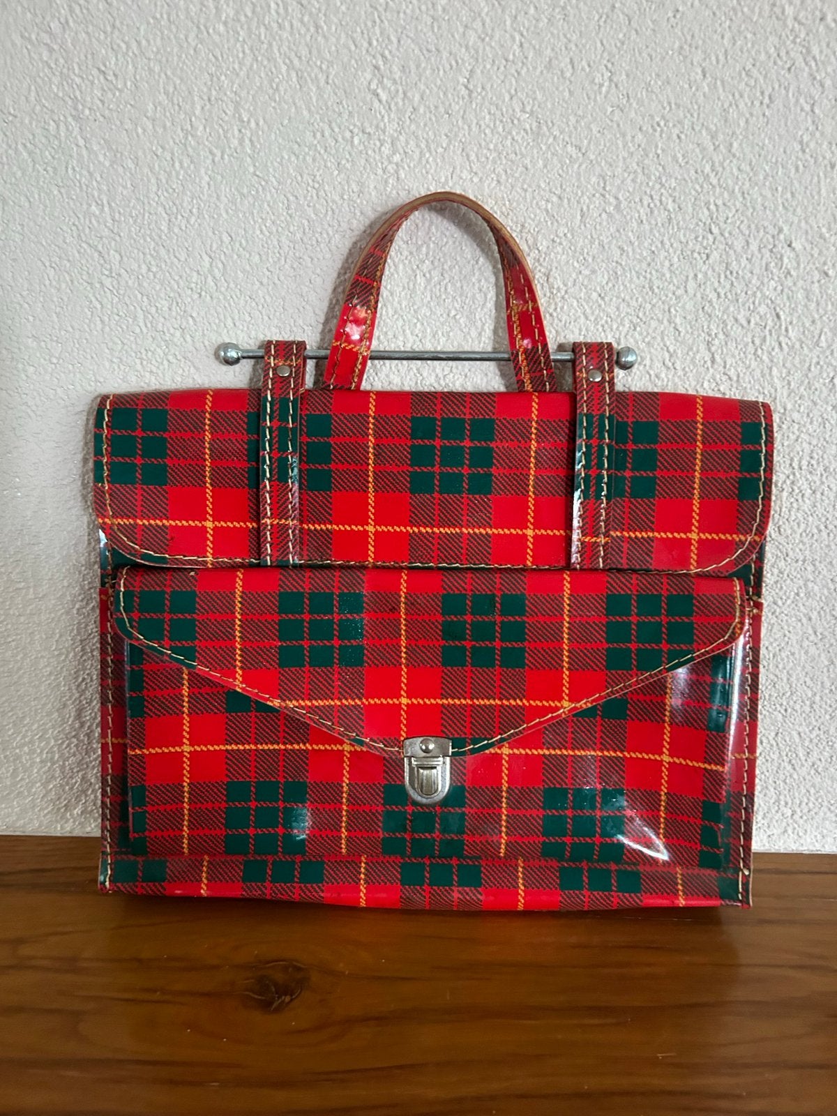 Vintage schooltas, Verzenden, Gebruikt, Rood, Overige typen