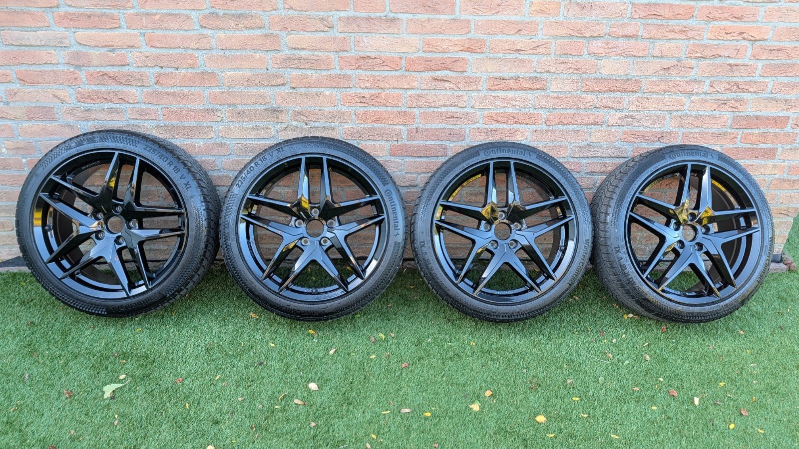 Complete 18 inch winterset 5x112 – Continental winterbanden, Ophalen, 18 inch, Gebruikt, Banden en Velgen