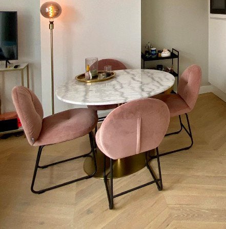 Set 4 (eetkamer)stoelen, Ophalen, Zo goed als nieuw, Overige kleuren, Vier