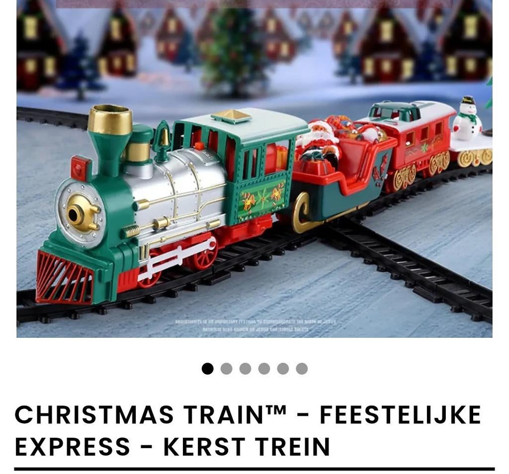 Kerst elektrische trein op rails incl batterijen, Ophalen