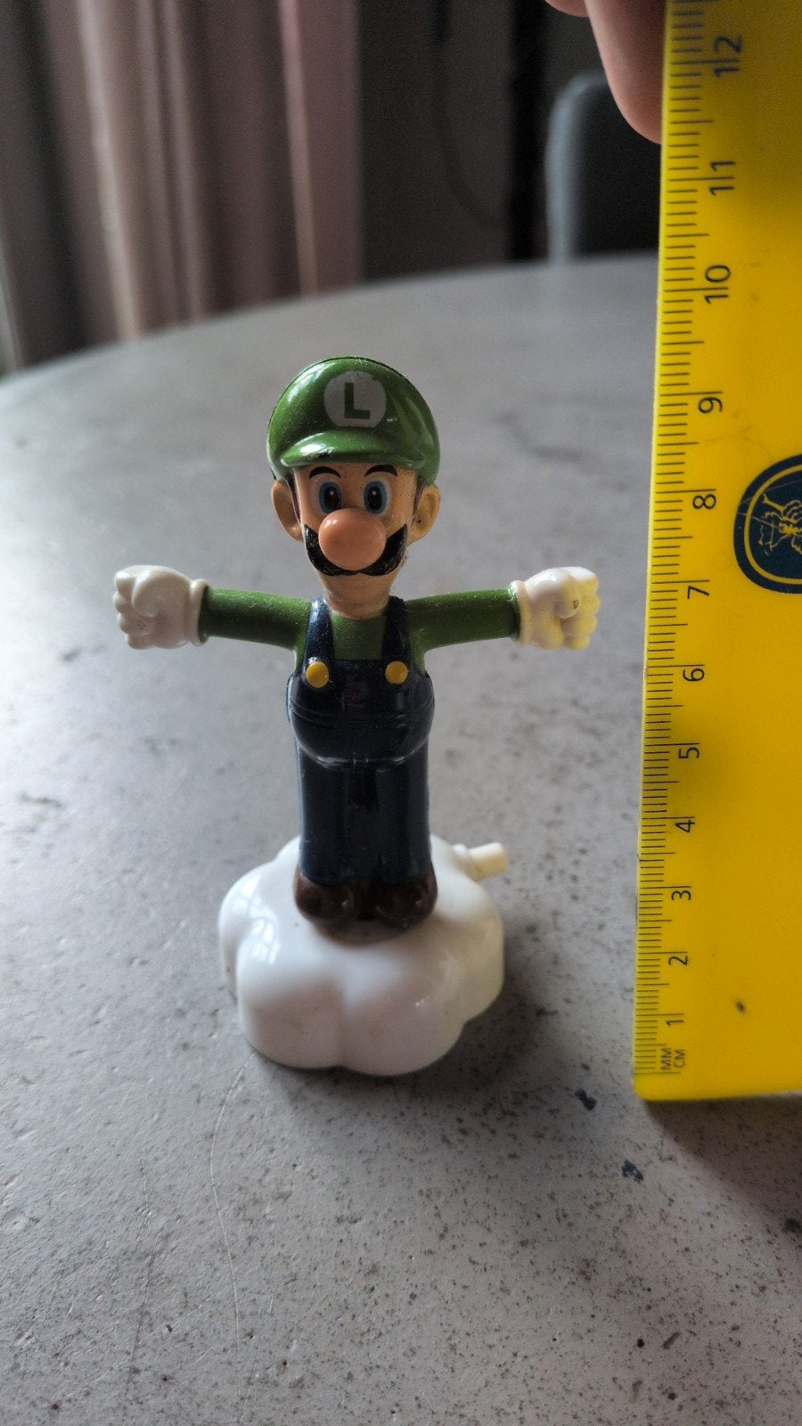 Luigi draaitol figuur - Super Mario, Ophalen of Verzenden, Gebruikt, Jongen of Meisje