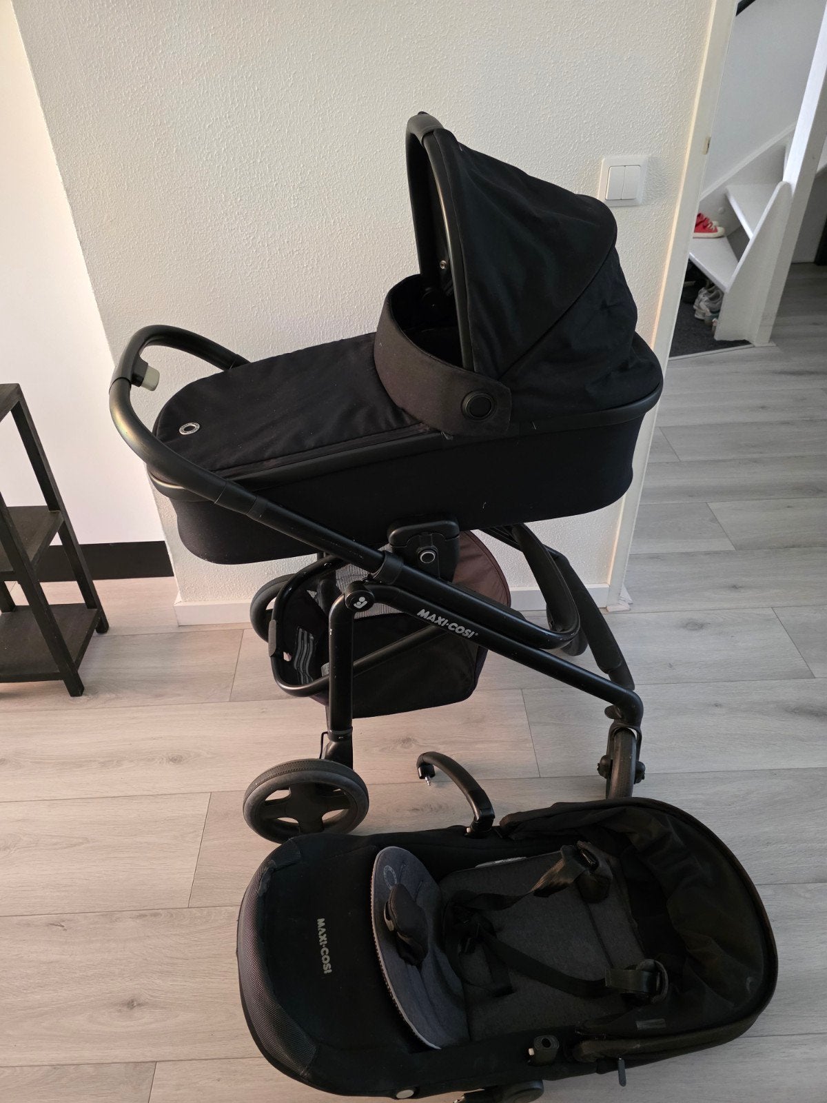 Maxi-Cosi kinderwagen met reiswieg, Ophalen, Gebruikt, Combiwagen, Verstelbare duwstang