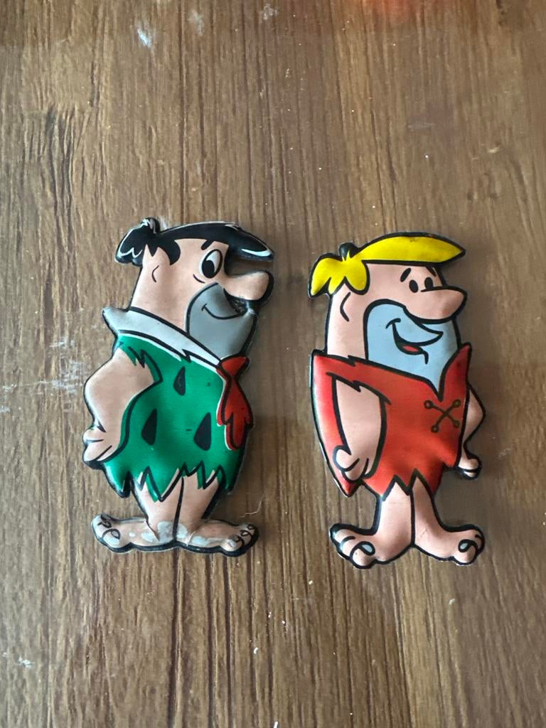 Vintage Flintstones Figuren Fred en Barney - 1969, Ophalen of Verzenden, Gebruikt